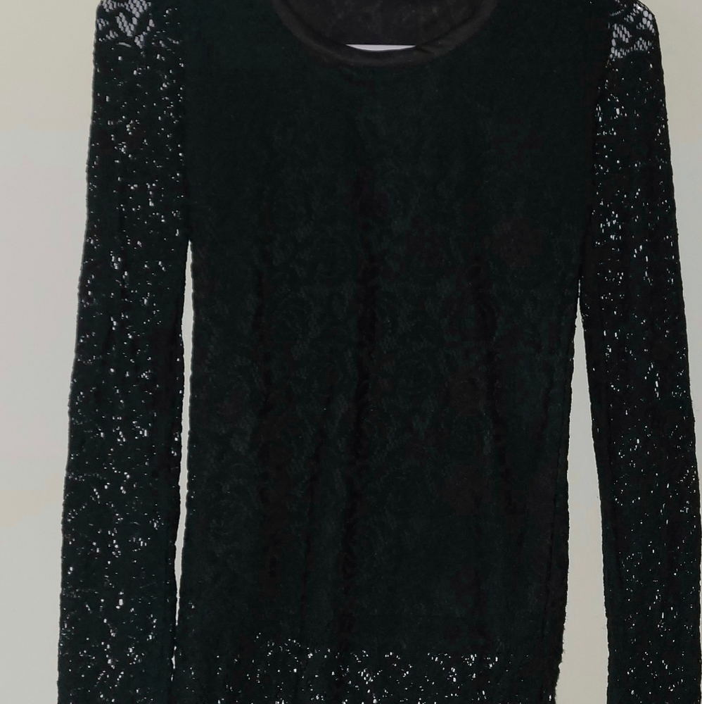 Black lace top